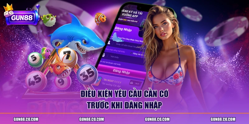 Điều kiện yêu cầu cần có trước khi đăng nhập