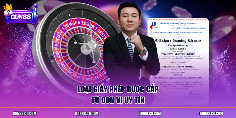 Loại giấy phép được cấp từ đơn vị uy tín